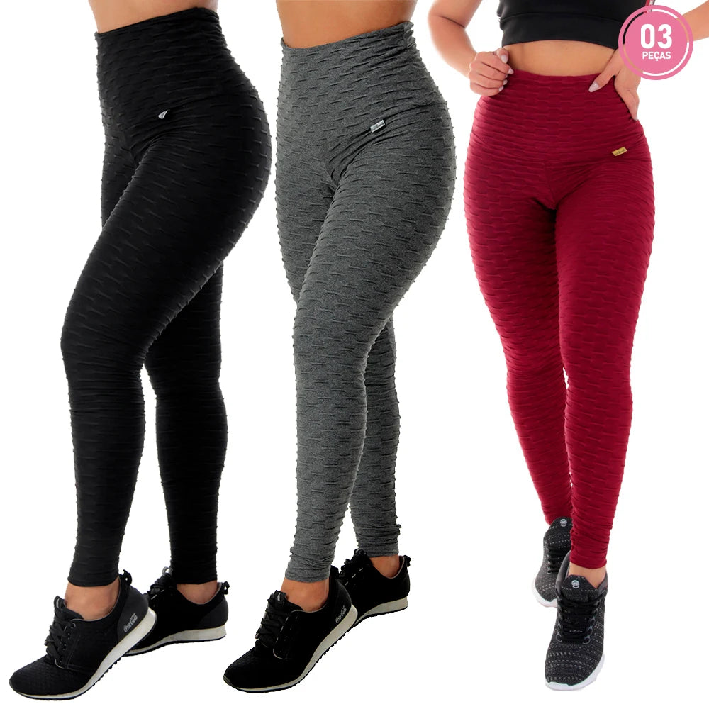 Kit 3 Leggings Modeladoras – Compre 1, Leve 3